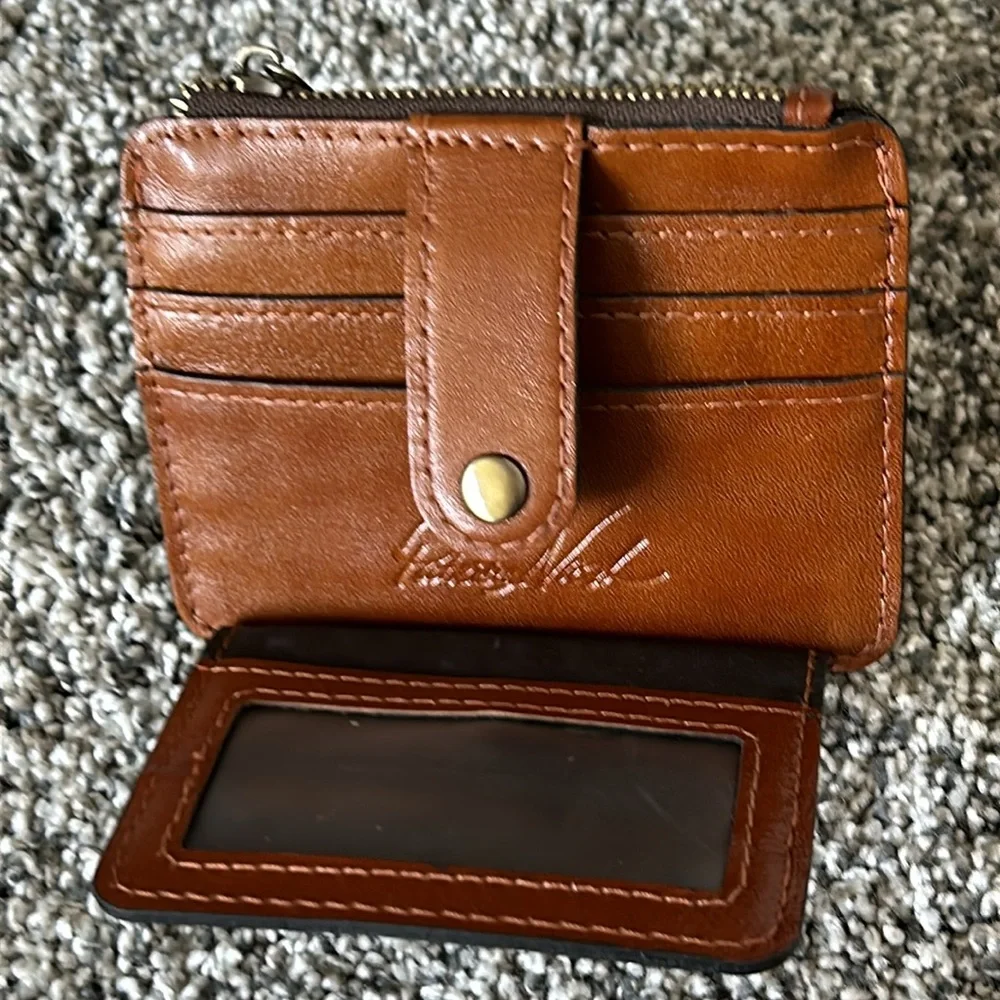 Patricia Nash Floral Card Holder - Red and Brown - Picture 3 of 5